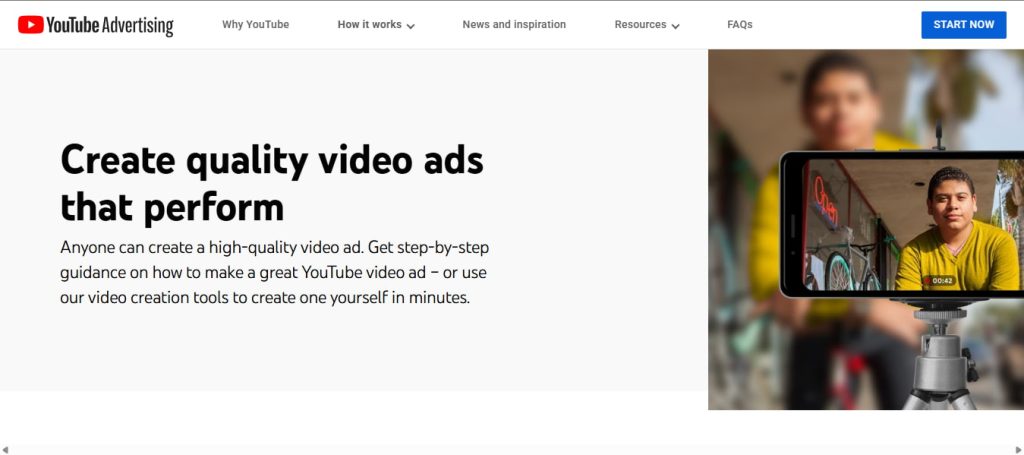 Créer une vidéo pour lancer votre youtube ads